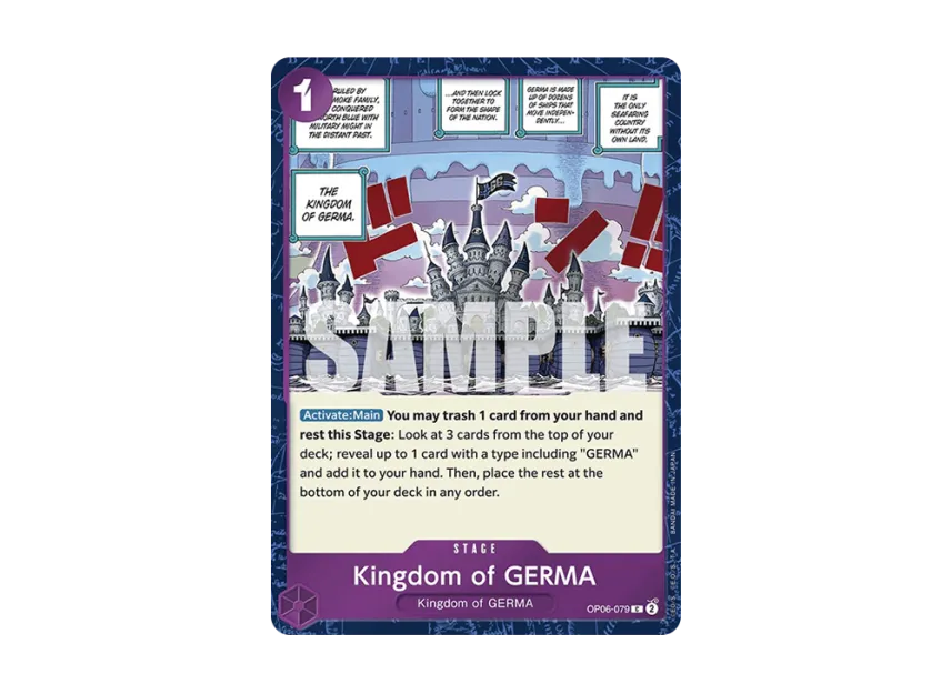 Kingdom of GERMA C : Pirate Flag Foil [OP06-079] [EN] (Premium Booster "ONE PIECE CARD THE BEST")