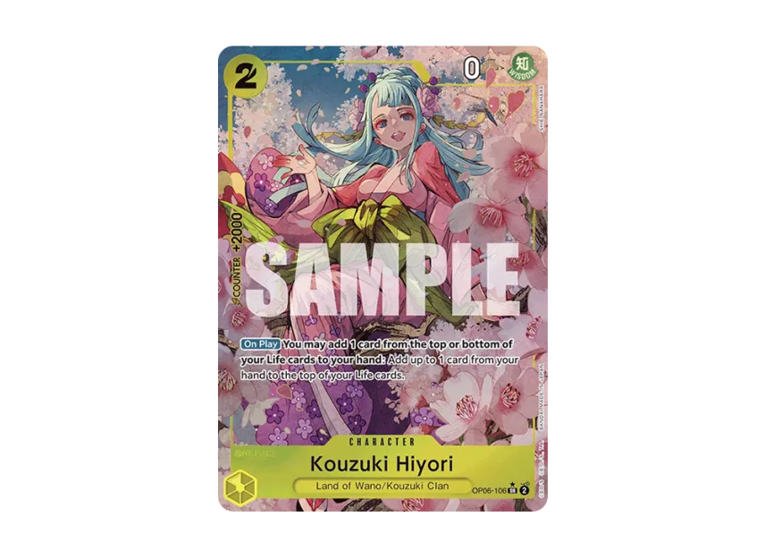 Kouzuki Hiyori SR-P [OP06-106] [EN] (Premium Booster "ONE PIECE CARD THE BEST")