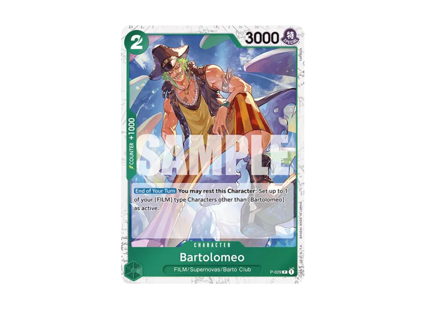 Bartolomeo P : Pirate Flag Foil [P-029] [EN] (Premium Booster "ONE PIECE CARD THE BEST")