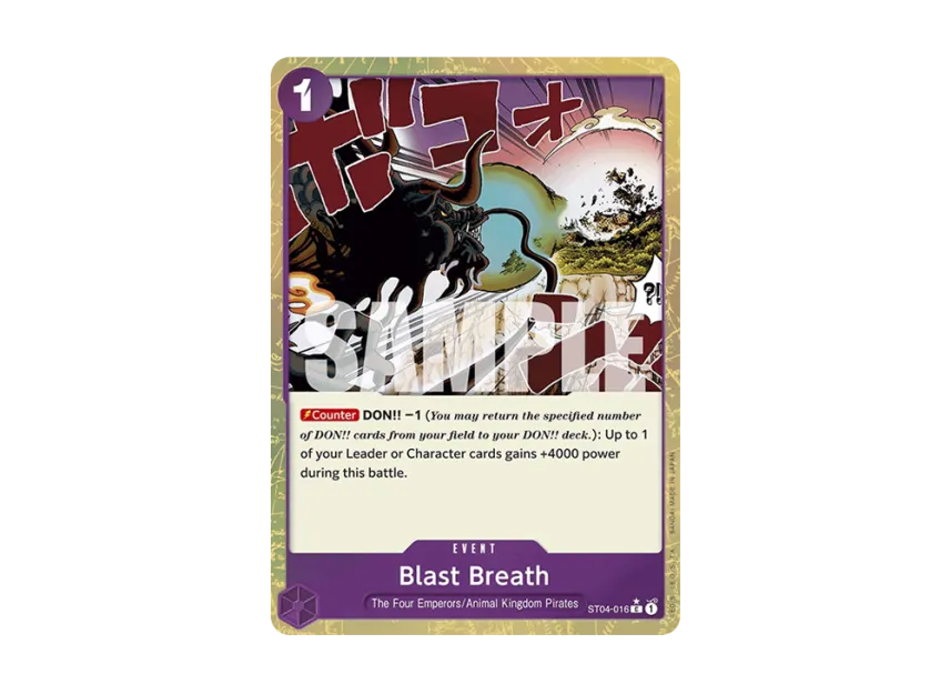 Blast Breath C : Full Art [ST04-016] [EN] (Premium Booster "ONE PIECE CARD THE BEST")