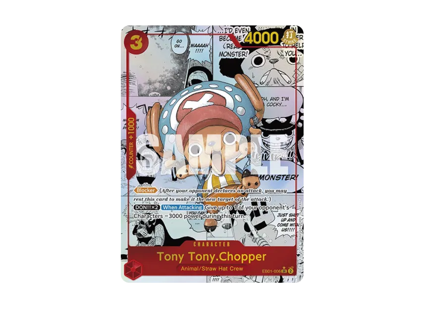 Tony Tony.Chopper SR-SP : Comic Parallel [EB01-006] [EN] (Premium Booster "ONE PIECE CARD THE BEST")