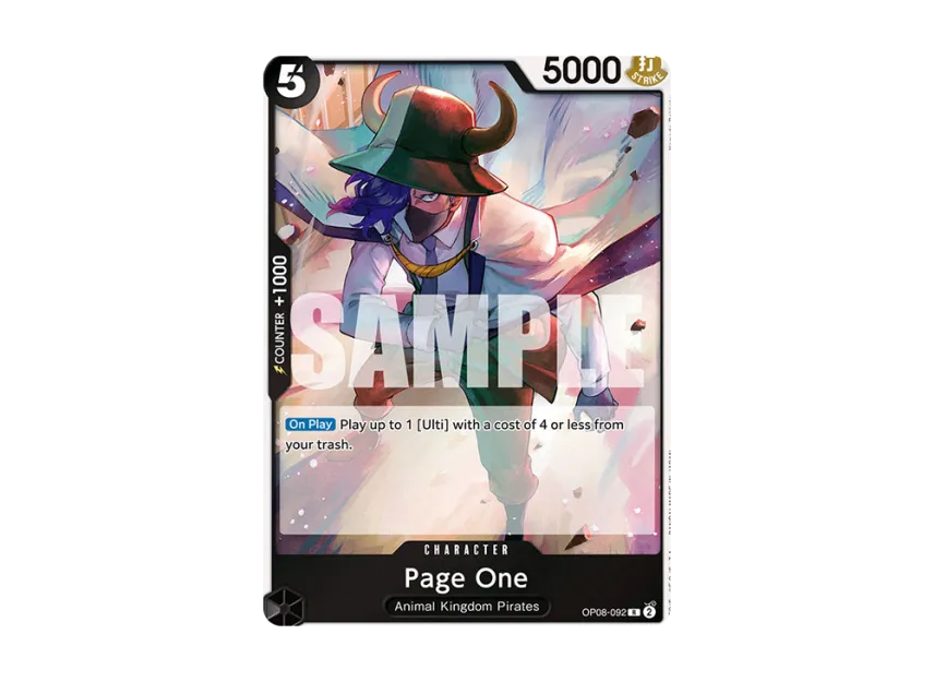 Page One R [OP08-092] [EN] (Booster Pack "Two Legends")