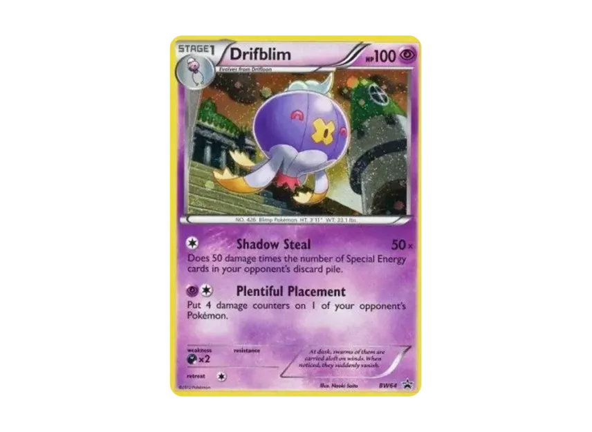 Drifblim P [BW64] (Black & White "Promotional Card")