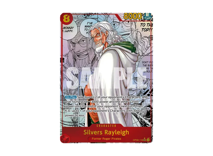 Silvers Rayleigh SEC-SP : Comic Parallel [OP08-118] [EN] (Booster Pack "Two Legends")