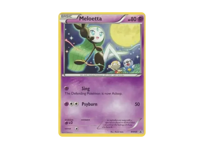 Meloetta P [BW68] (Black & White "Promotional Card")