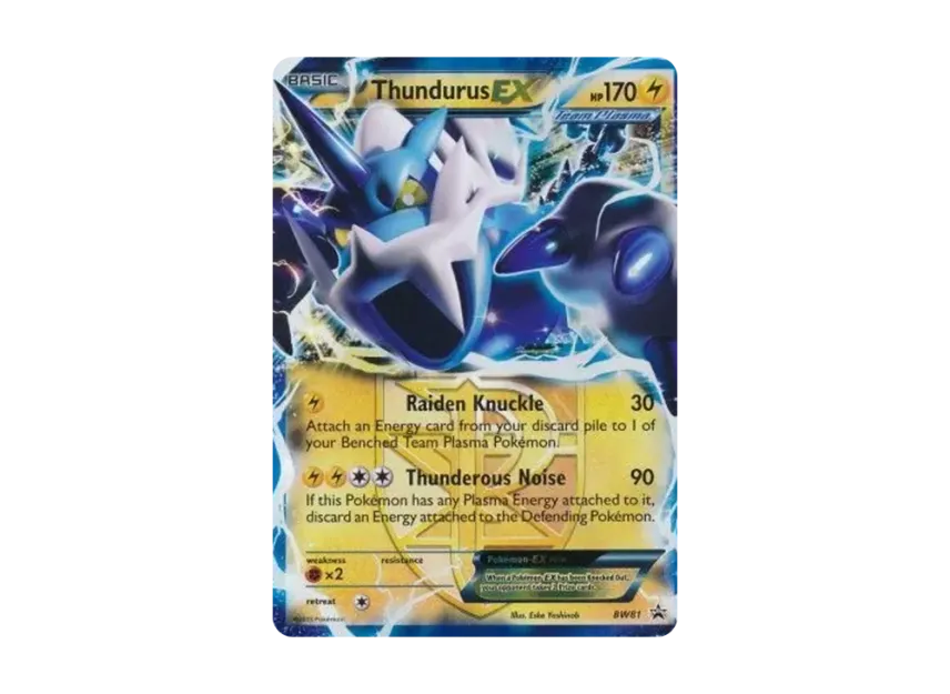 Thundurus EX P [BW81] (Black & White "Promotional Card")