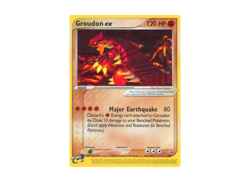 Groudon ex P [EX-RUBY-SAPPHIRE-PROMO 002] (EX Ruby & Sapphire "Promotional Card")