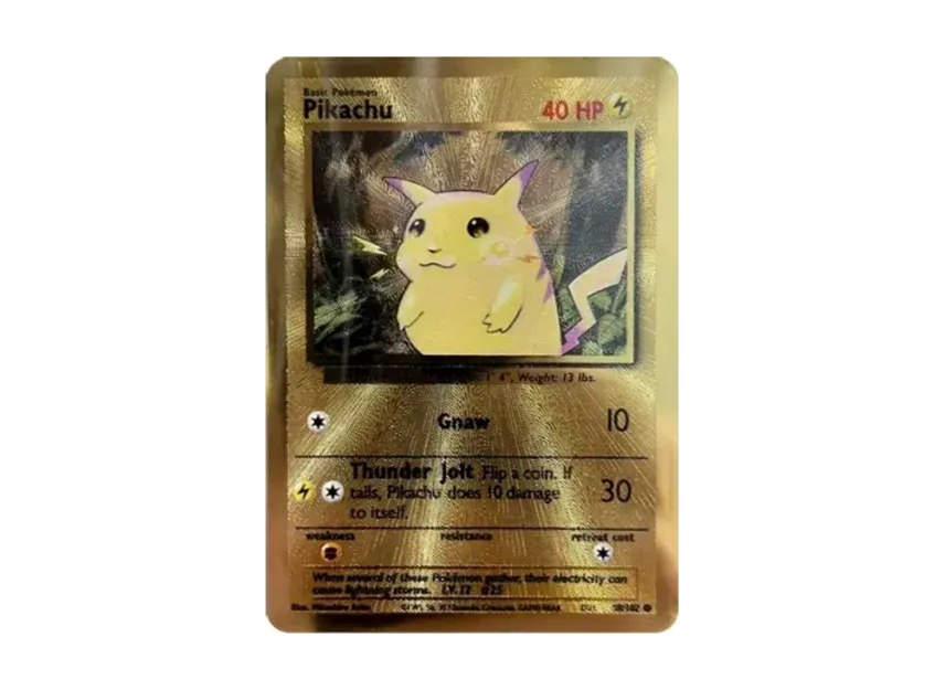 Pikachu C : Metal Card [102-PROMOTIONAL-CARD 58/102] (Promotional Card)