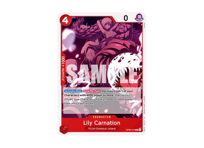 Lily Carnation C [OP06-015] [EN] (Booster Pack "Wings Of The Captain")