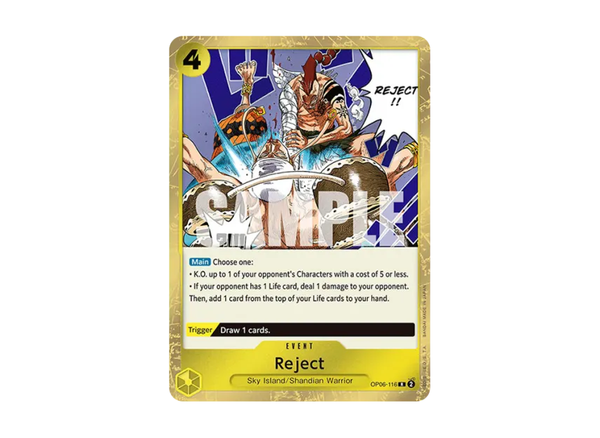 Reject R [OP06-116] [EN] (Booster Pack "Wings Of The Captain")
