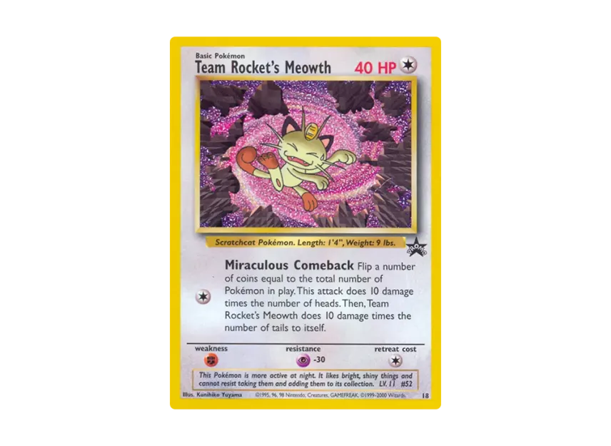 Team Rocket's Meowth P [WIZARDS-OF-THE-COAST-PROMO 18] (Wizards of the Coast "Promotional Card")