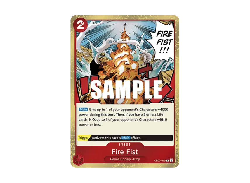 Fire Fist R [OP05-019] [EN] (Booster Pack "Awakening Of The New Era")