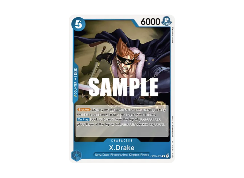 X.Drake R [OP05-055] [EN] (Booster Pack "Awakening Of The New Era")
