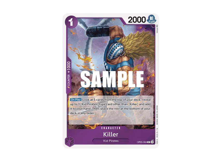 Killer R [OP05-064] [EN] (Booster Pack "Awakening Of The New Era")