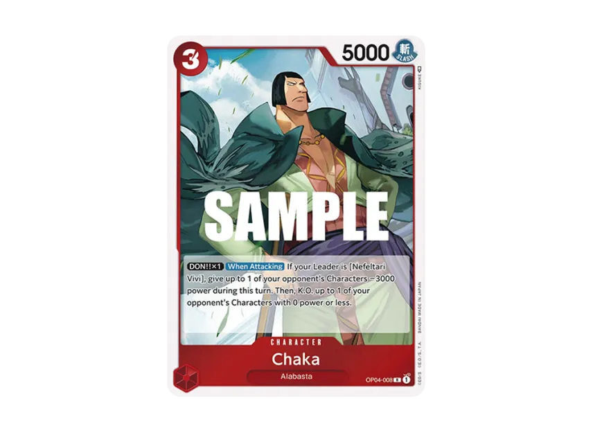 Chaka R [OP04-008] [EN] (Booster Pack "Kingdoms Of Intrigue")