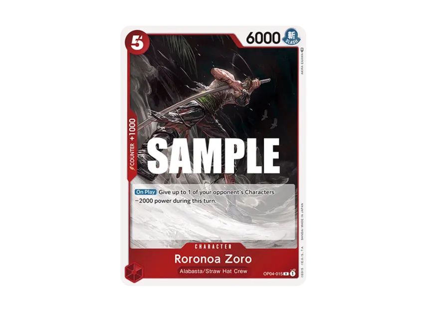 Roronoa Zoro R [OP04-015] [EN] (Booster Pack "Kingdoms Of Intrigue")