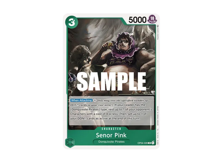 Senor Pink R [OP04-026] [EN] (Booster Pack "Kingdoms Of Intrigue")