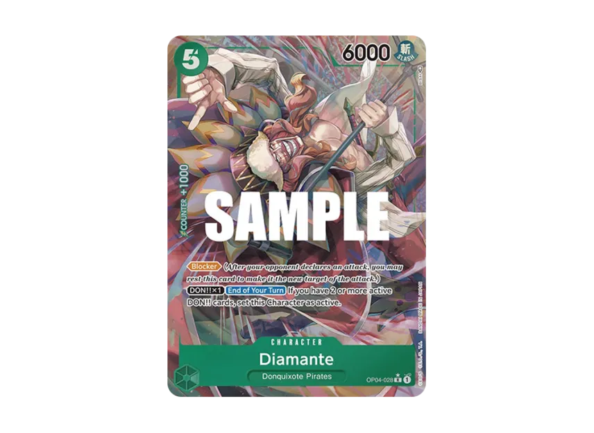 Diamante R-P [OP04-028] [EN] (Booster Pack "Kingdoms Of Intrigue")