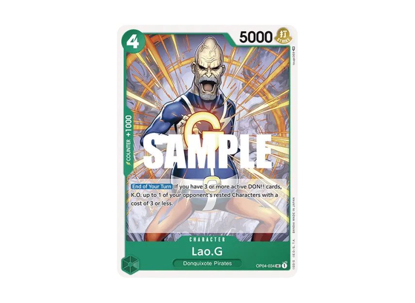 Lao.G UC [OP04-034] [EN] (Booster Pack "Kingdoms Of Intrigue")