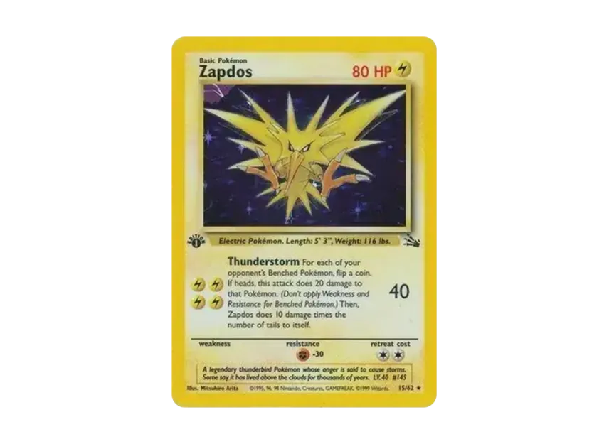 Zapdos R : Holo [62-PROMOTIONAL-CARD 15/62] (Promotional Card)