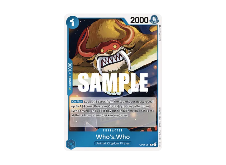 Who's.Who R [OP04-051] [EN] (Booster Pack "Kingdoms Of Intrigue")