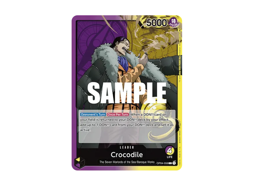 Crocodile L [OP04-058] [EN] (Booster Pack "Kingdoms Of Intrigue")