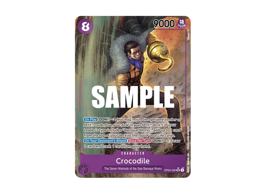 Crocodile SR-P [OP04-060] [EN] (Booster Pack "Kingdoms Of Intrigue")