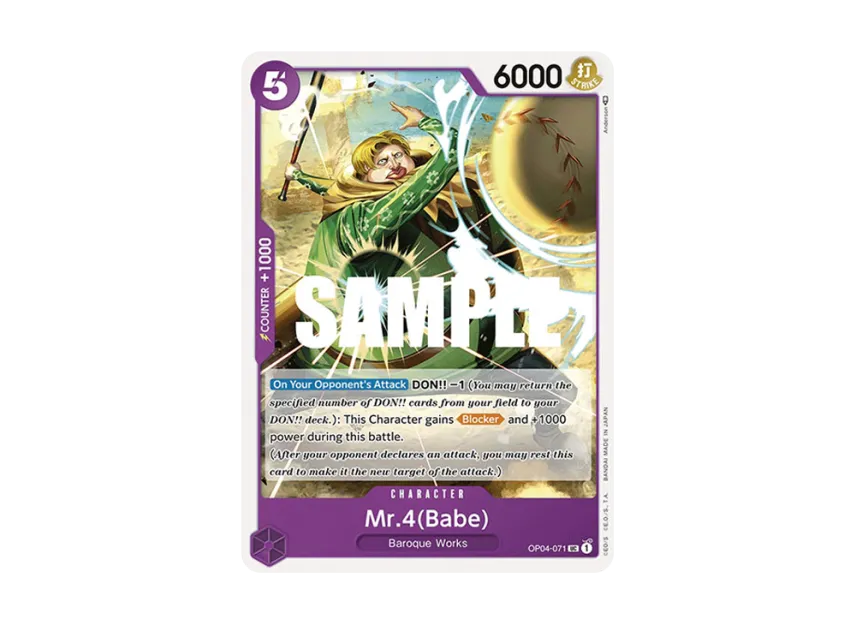 Mr.4(Babe) UC [OP04-071] [EN] (Booster Pack "Kingdoms Of Intrigue")