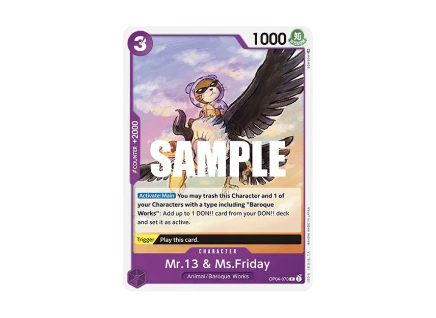 Mr.13 & Ms.Friday C [OP04-073] [EN] (Booster Pack "Kingdoms Of Intrigue")