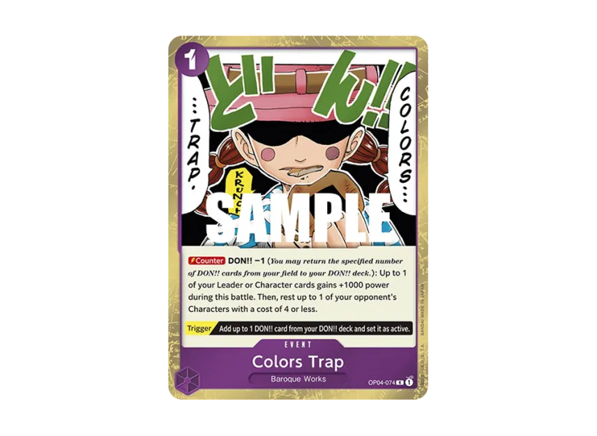 Colors Trap R [OP04-074] [EN] (Booster Pack "Kingdoms Of Intrigue")