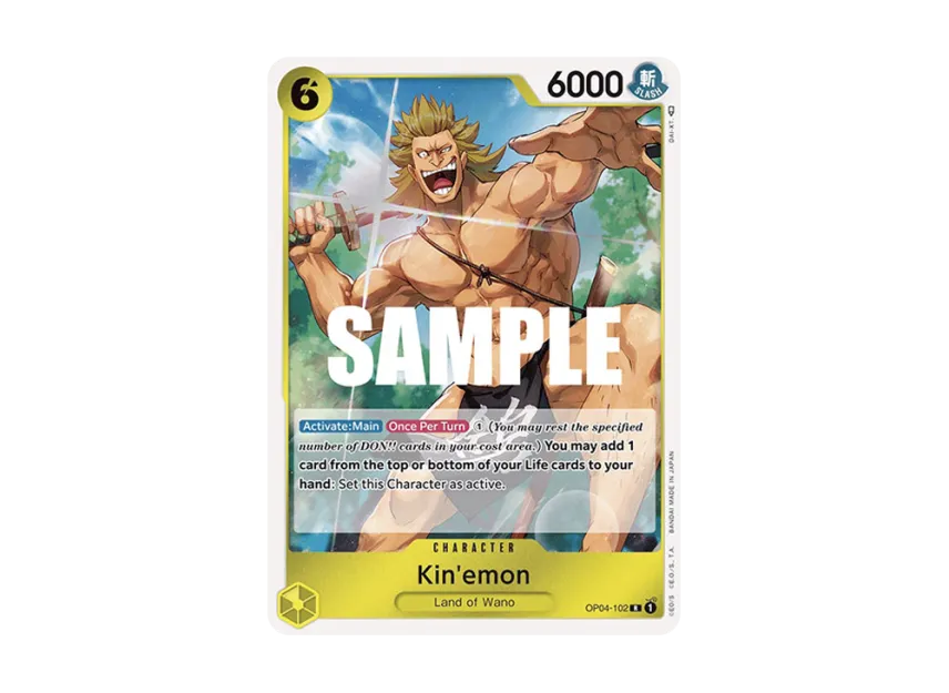 Kin'emon R [OP04-102] [EN] (Booster Pack "Kingdoms Of Intrigue")