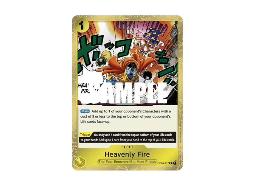 Heavenly Fire R [OP04-117] [EN] (Booster Pack "Kingdoms Of Intrigue")