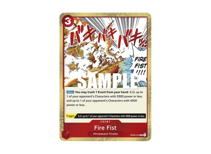 Fire Fist R [OP03-018] [EN] (Booster Pack "Pillars Of Strength")