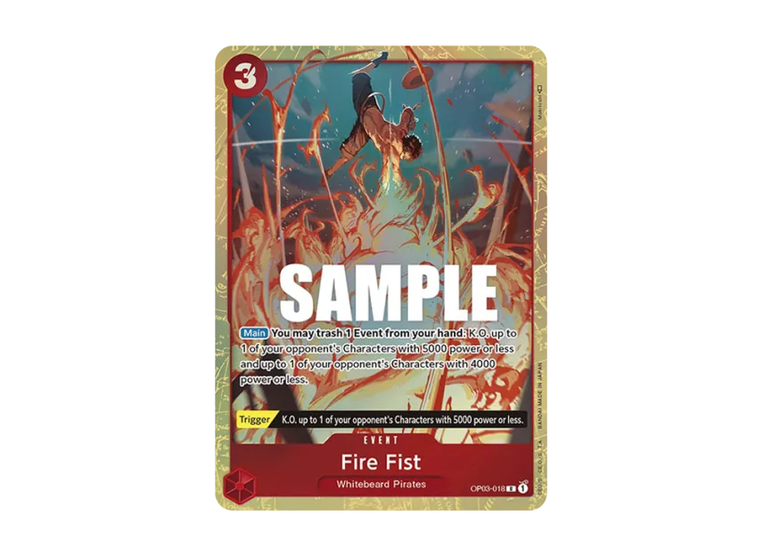 Fire Fist R-P [OP03-018] [EN] (Booster Pack "Pillars Of Strength")