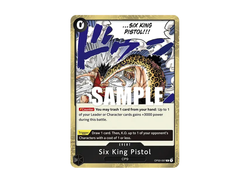 Six King Pistol R [OP03-097] [EN] (Booster Pack "Pillars Of Strength")
