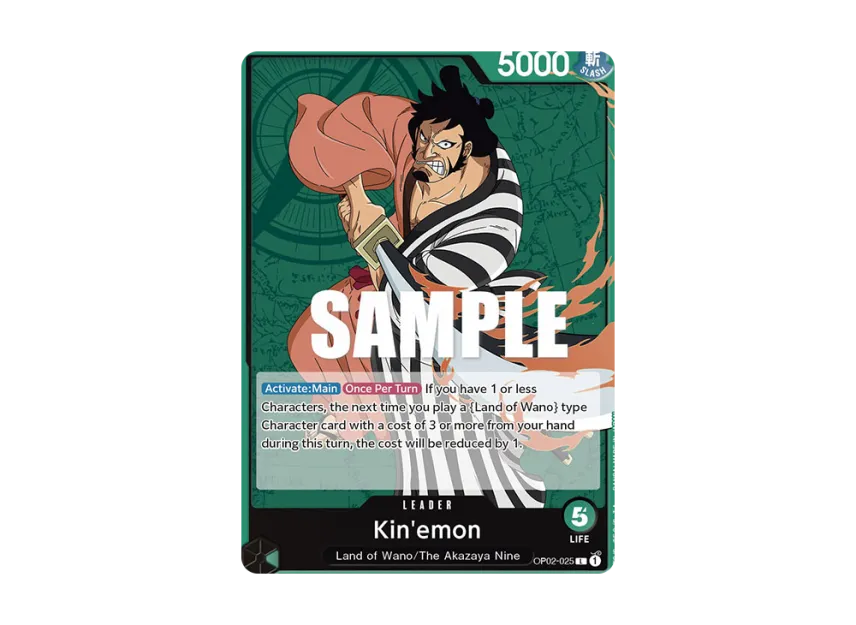 Kin'emon L [OP02-025] [EN] (Booster Pack "Paramount War")