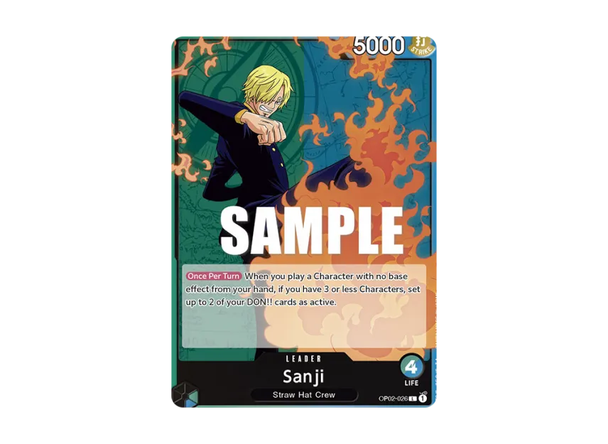 Sanji L [OP02-026] [EN] (Booster Pack "Paramount War")