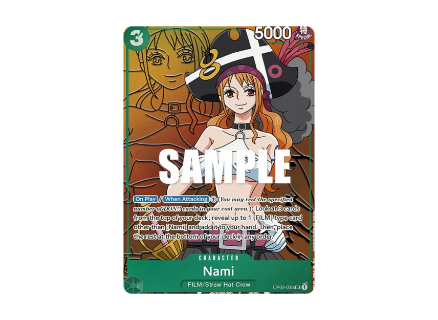 Nami SR-P [OP02-036] [EN] (Booster Pack "Paramount War")