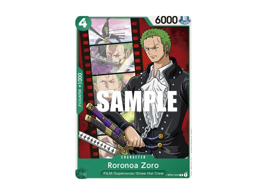 Roronoa Zoro C [OP02-043] [EN] (Booster Pack "Paramount War")
