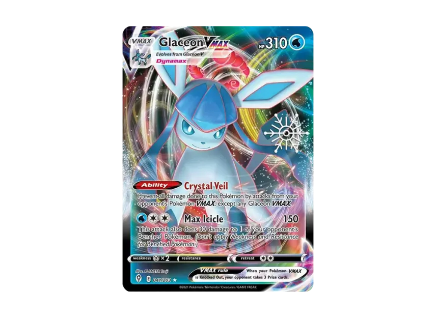 Glaceon VMAX R [203-PROMOTIONAL-CARD 041/203] (Promotional Card)