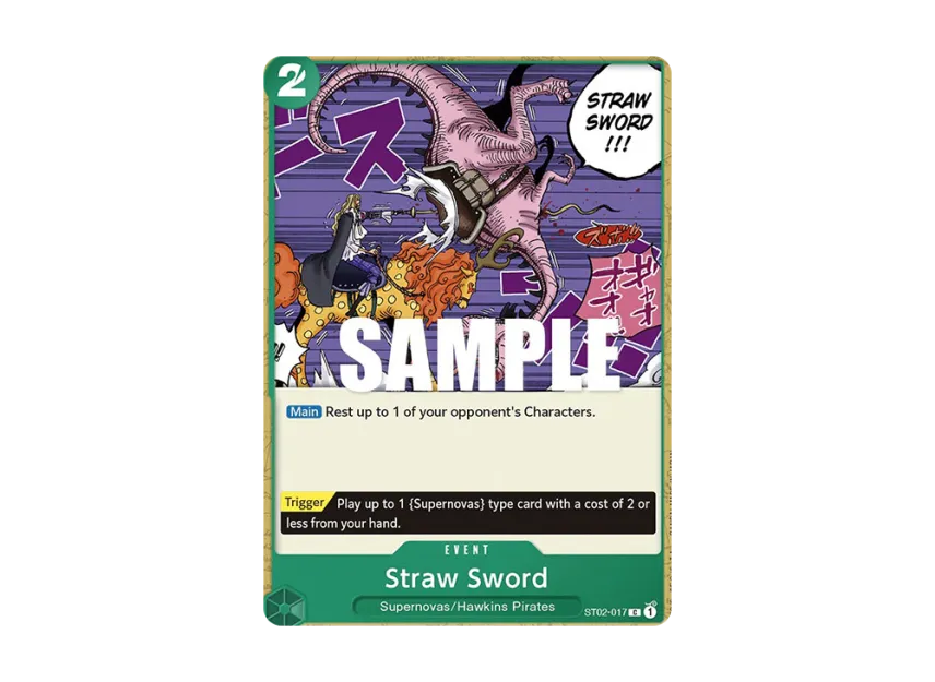 Straw Sword C [ST02-017] [EN] (Start Deck "Worst Generation")
