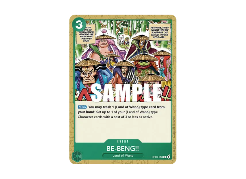 BE-BENG!! C [OP01-059] [EN] (Booster Pack "ROMANCE DAWN")