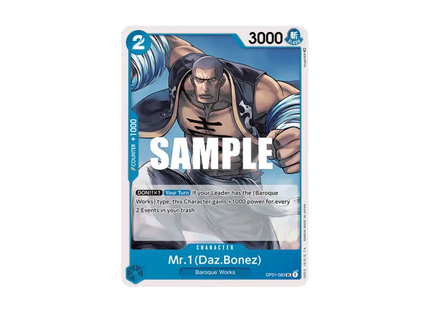 Mr.1(Daz.Bonez) UC [OP01-083] [EN] (Booster Pack "ROMANCE DAWN")