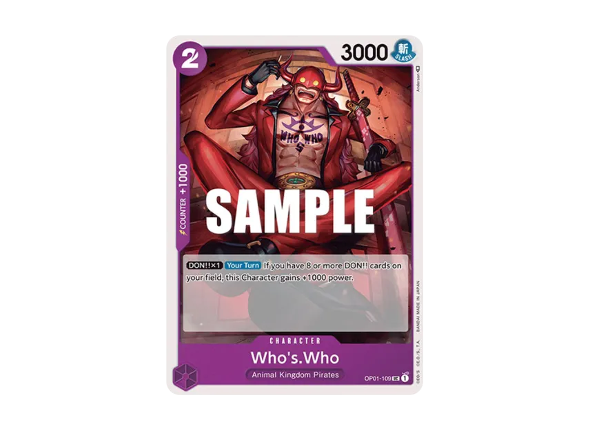 Who's.Who UC [OP01-109] [EN] (Booster Pack "ROMANCE DAWN")