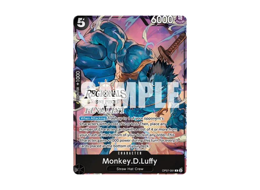 Monkey.D.Luffy R [OP07-091] [EN] (Promotional Card "Offline Regional Finalist Card Set 2024 Vol.3")