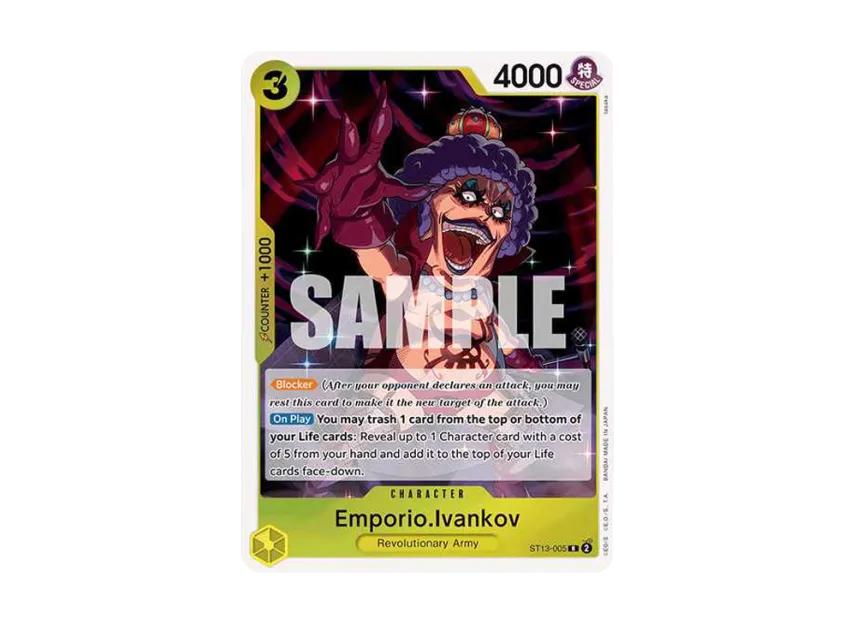 Emporio.Ivankov R [ST13-005] [EN] (Ultra DecK "The Three Brothers")