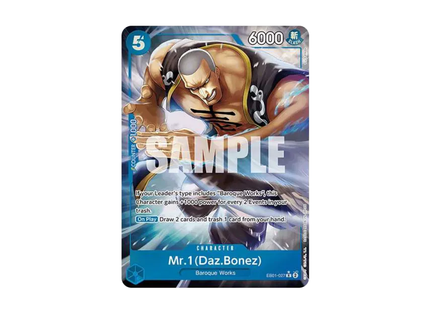 Mr.1(Daz.Bonez) R-P [EB01-027] [EN] (Extra Booster "Memorial Collection")