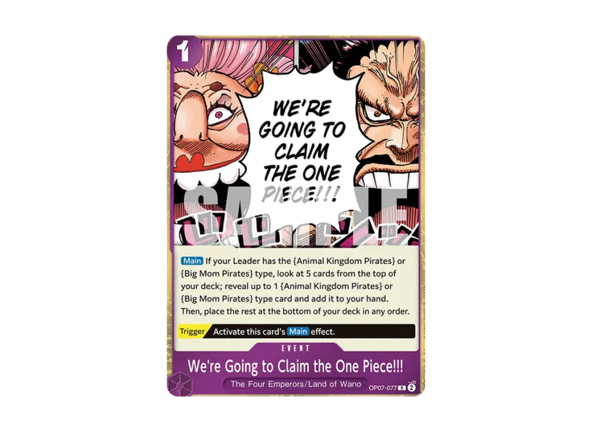 We're Going to Claim the One Piece!!! R [OP07-077] [EN] (Booster Pack "500 Years In The Future")