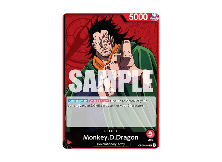 Monkey.D.Dragon L [OP07-001] [EN] (Booster Pack "500 Years In The Future")