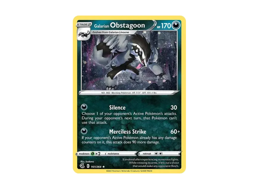 Galarian Obstagoon R : Holo [264-PROMOTIONAL-CARD 161/264] (Promotional Card)